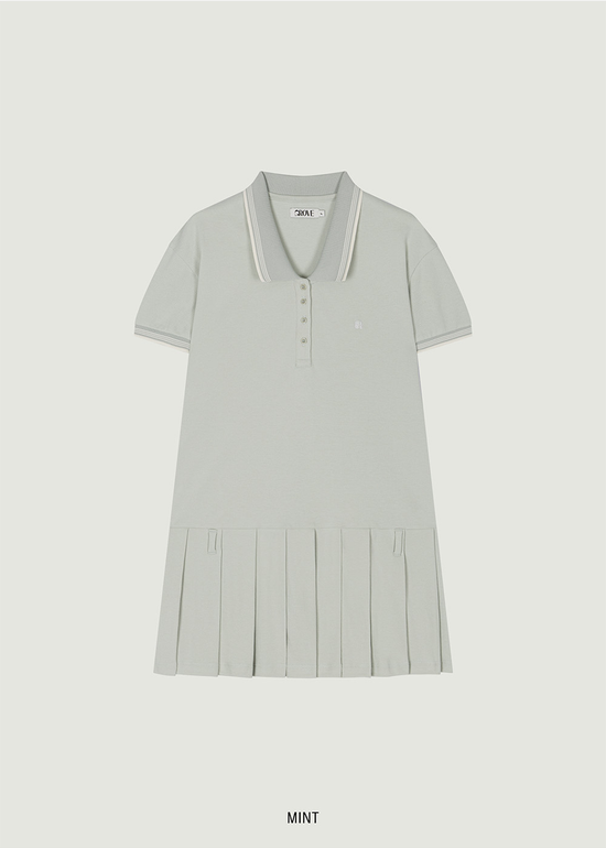 SAGE PIQUE ONE-PIECE