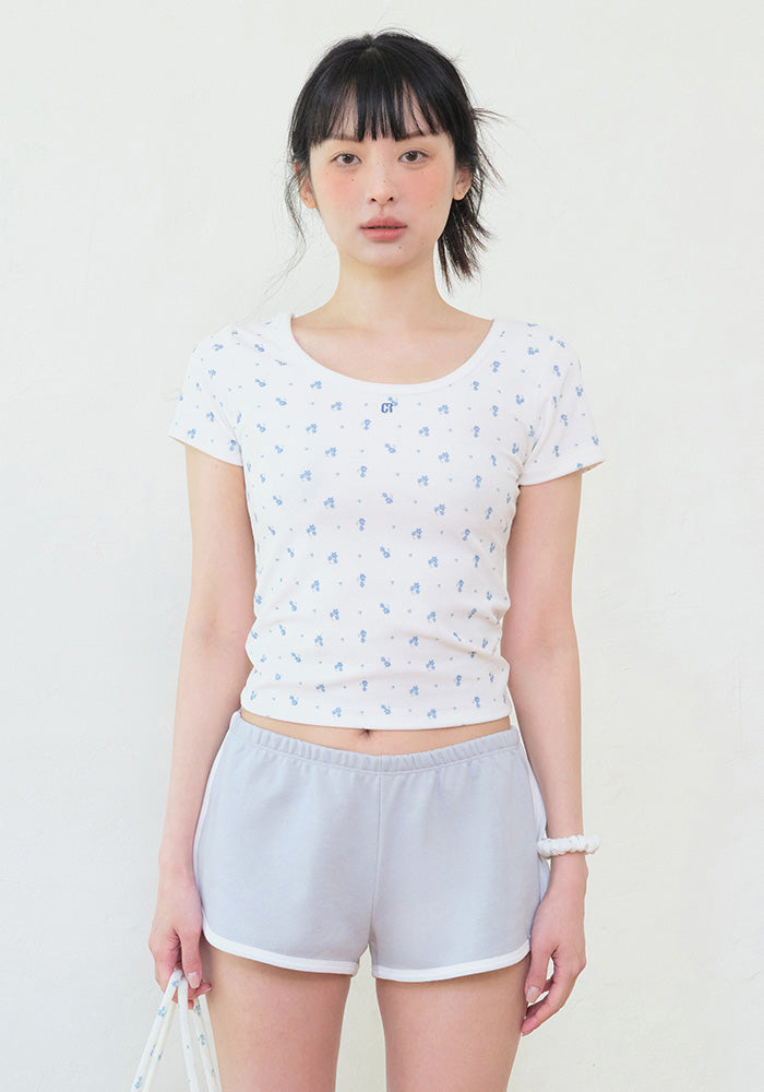 GRVB_FLOWER TERRY T-SHIRTS