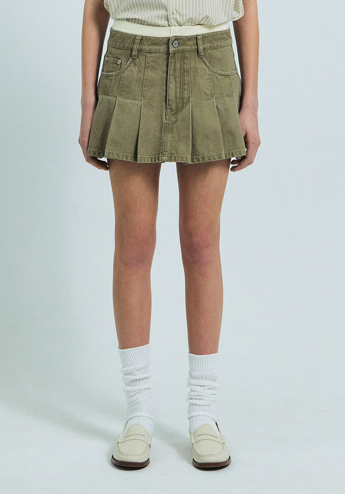 TASHA DENIM SKIRT PANTS
