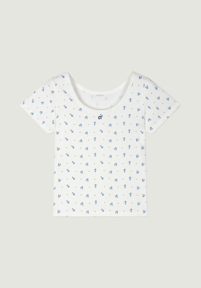 GRVB_FLOWER TERRY T-SHIRTS