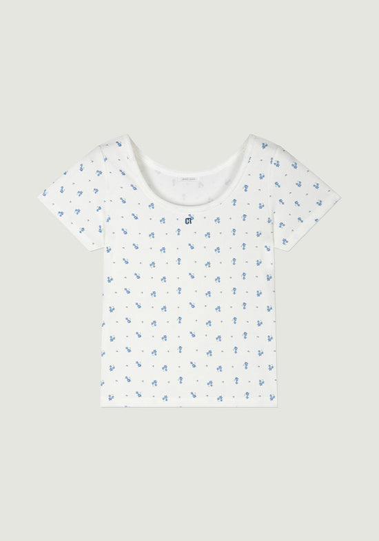 GRVB_FLOWER TERRY T-SHIRTS