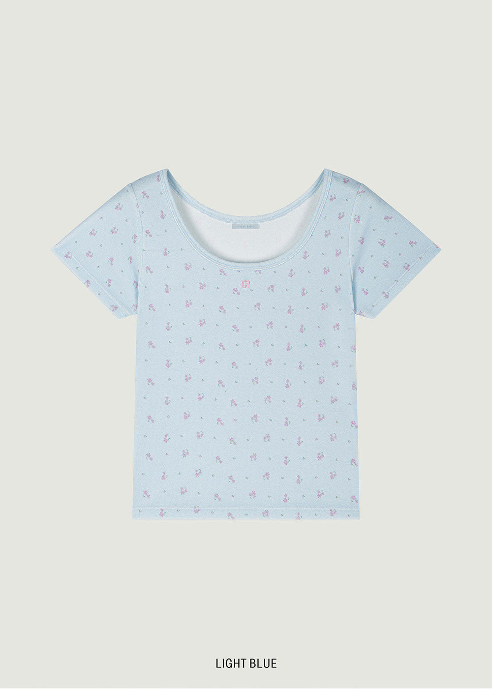 GRVB_FLOWER TERRY T-SHIRTS