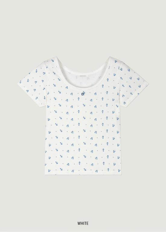 GRVB_FLOWER TERRY T-SHIRTS