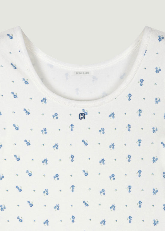 GRVB_FLOWER TERRY T-SHIRTS