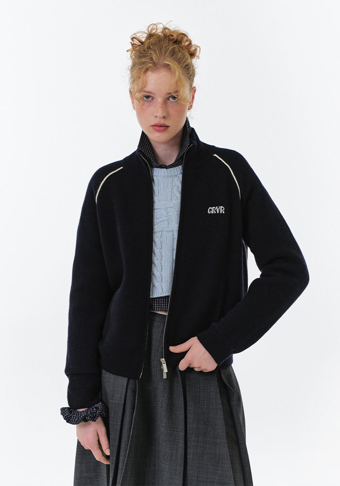 MAREN KNIT ZIP-UP