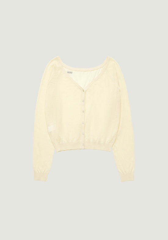 COLETTE OFF-SHOULDER CARDIGAN