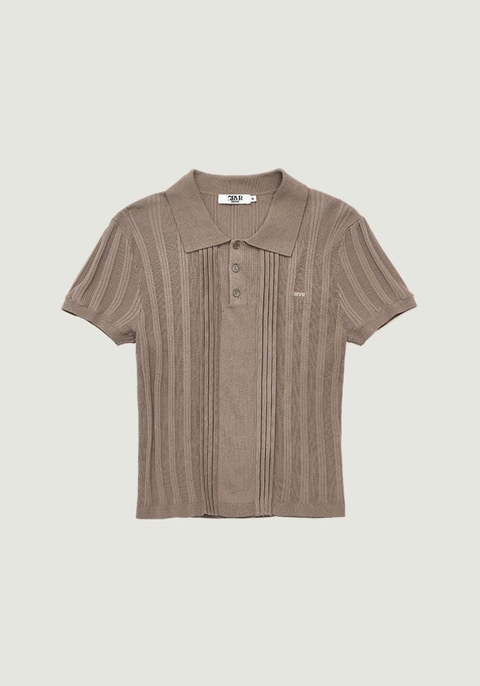 PETAL COLLAR KNIT