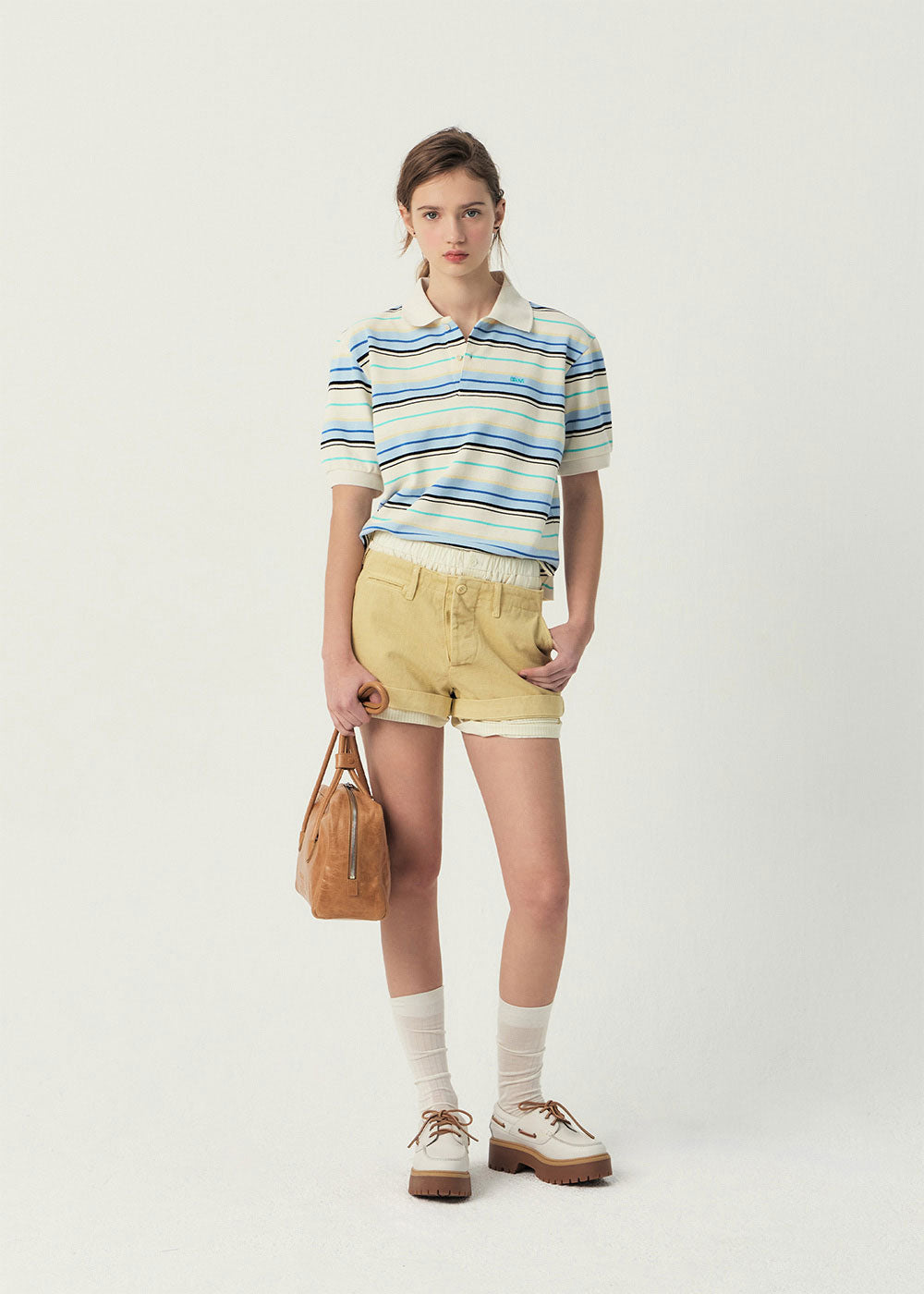 25SS CARELL STRIPE PIQUE SHIRT
