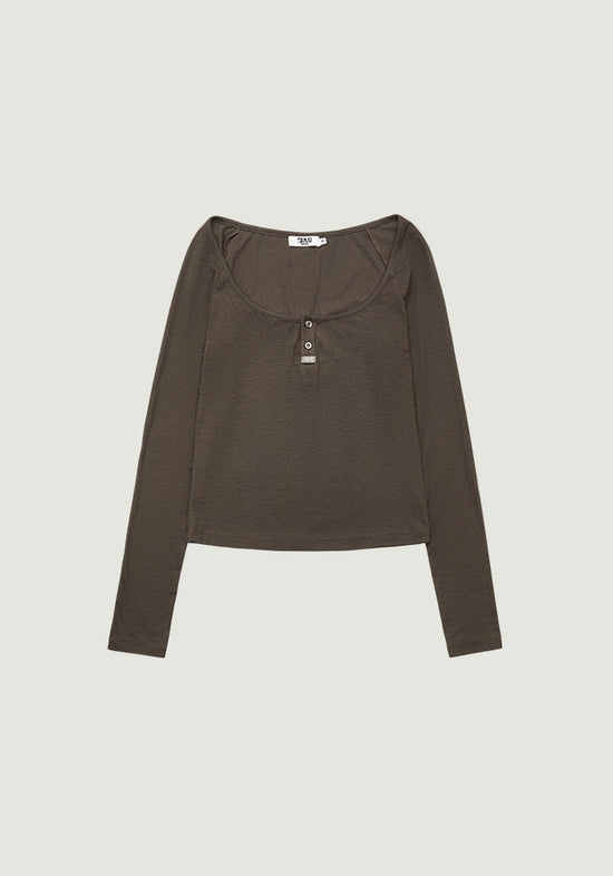 LIV HENRY NECK T-SHIRT