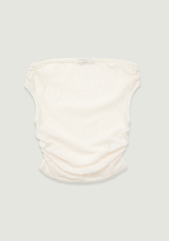 CLOUD LACE OFF-SHOULDER T-SHIRT
