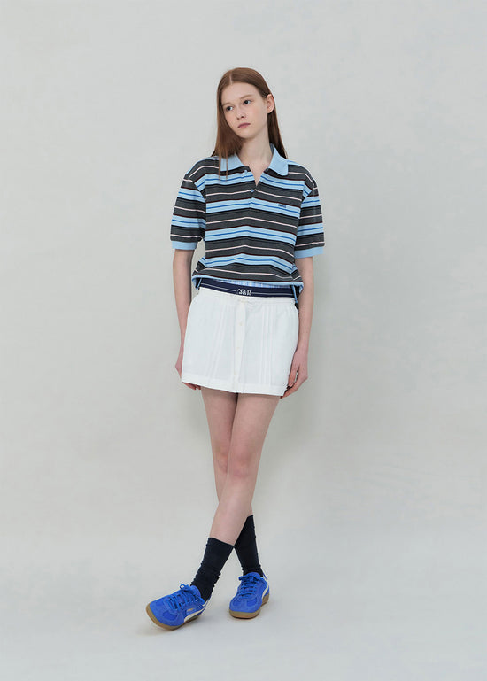 25SS CARELL STRIPE PIQUE SHIRT