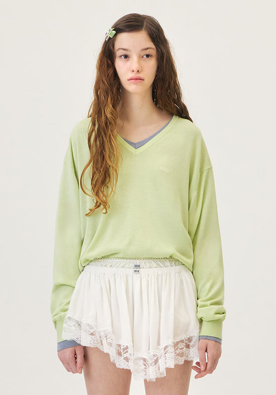 CANOPY V-NECK KNIT