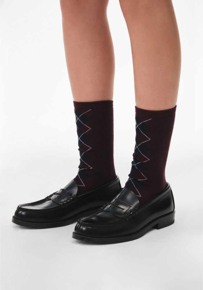 26FW MOMO ARGYLE SOCKS