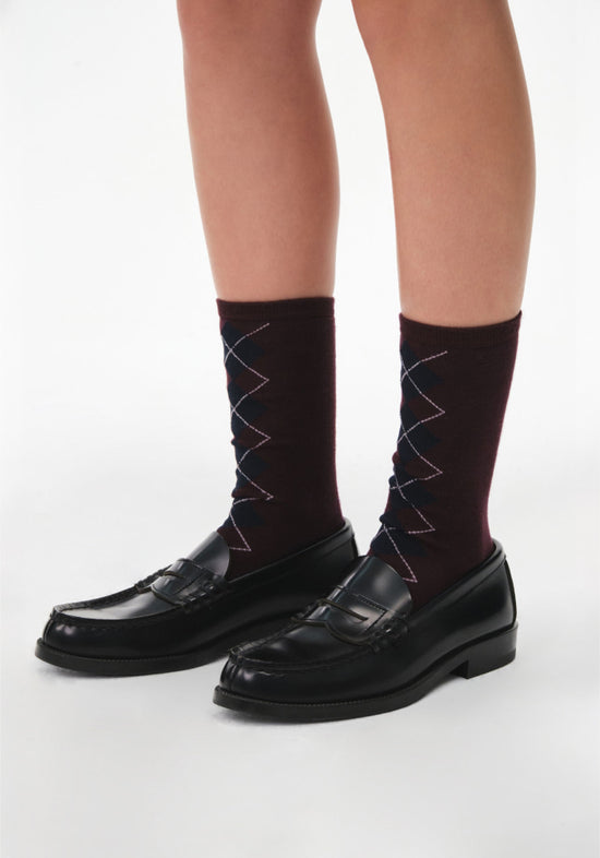 26FW MOMO ARGYLE SOCKS