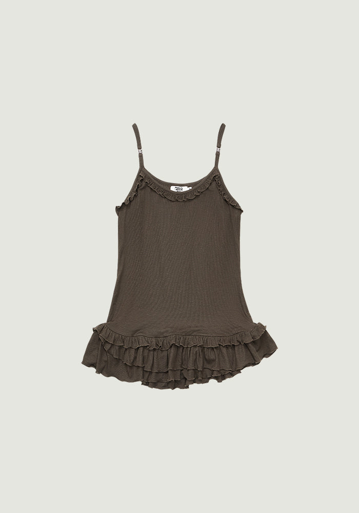 LIV FRILL SLEEVELESS