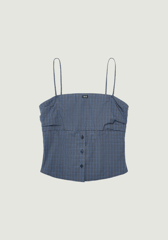 BLAINE CHECK SLEEVELESS