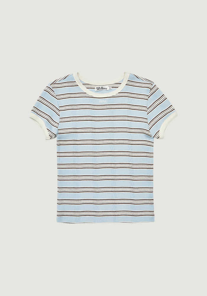 NANCY STRIPE H/S T-SHIRT