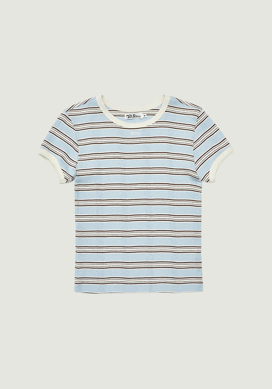 NANCY STRIPE H/S T-SHIRT