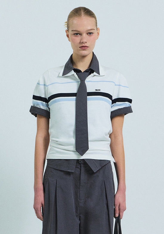 26SS LIAM HALF ZIP-UP COLLAR T-SHIRT