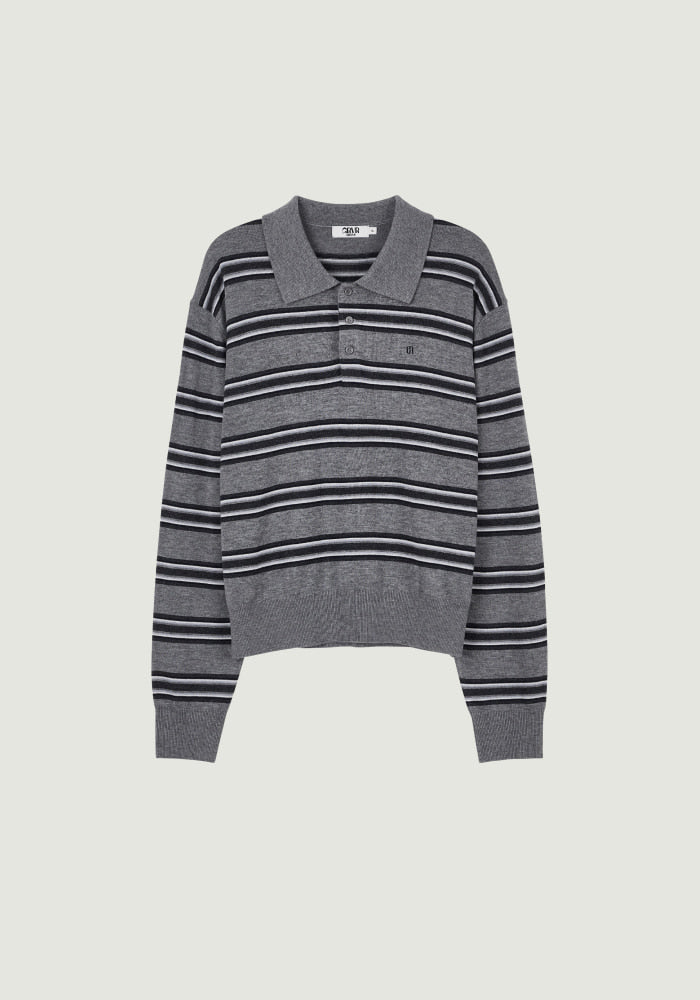26FW TESSA STRIPE COLLAR KNIT