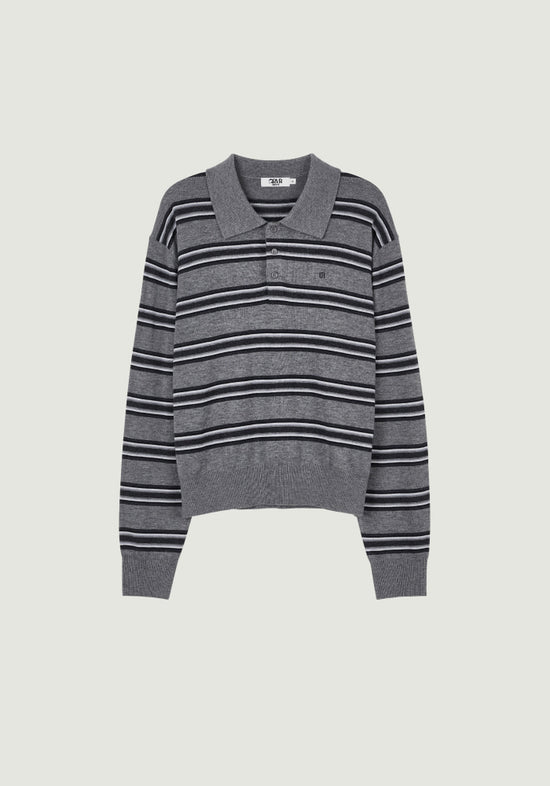 26FW TESSA STRIPE COLLAR KNIT