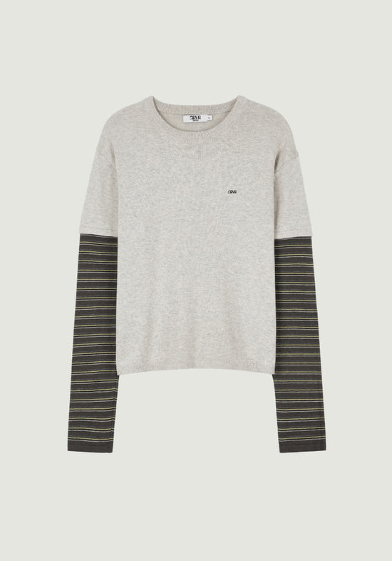 LUCIE STRIPE LAYERED KNIT