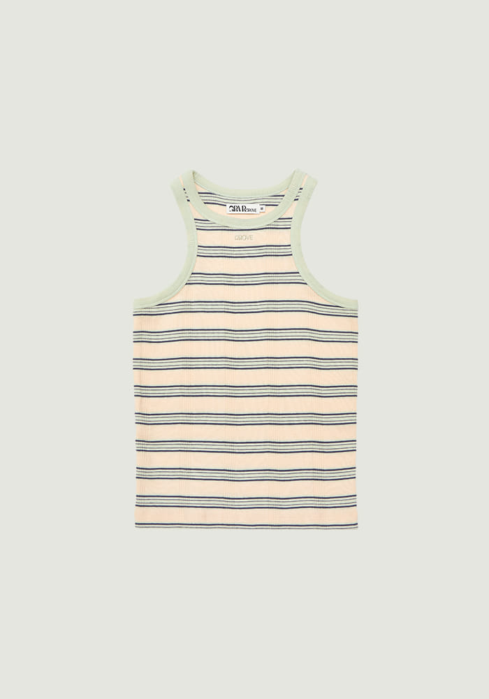NANCY STRIPE SLEEVELESS