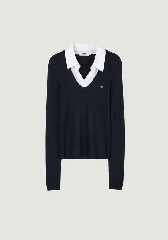 LEONIE LAYERED COLLAR KNIT