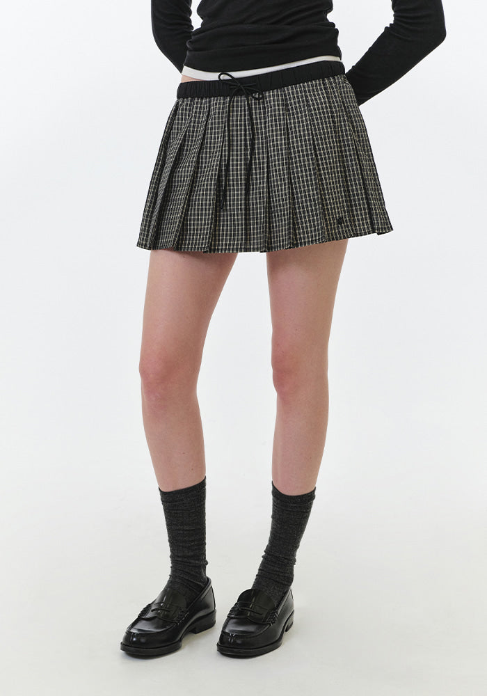 PAISLEY CHECK SKIRT