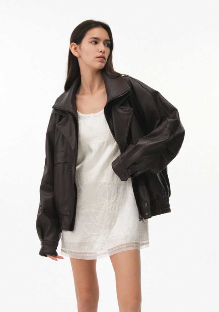 ELSA LEATHER JUMPER