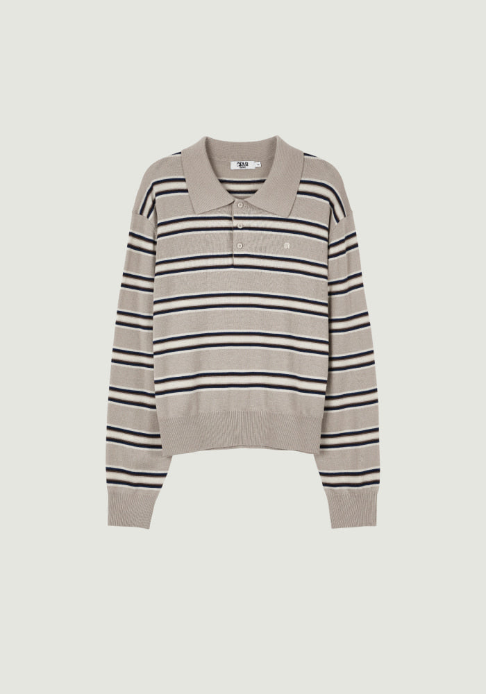 26FW TESSA STRIPE COLLAR KNIT