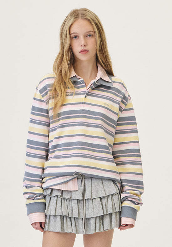 GRAIN STRIPE PIQUE SHIRT