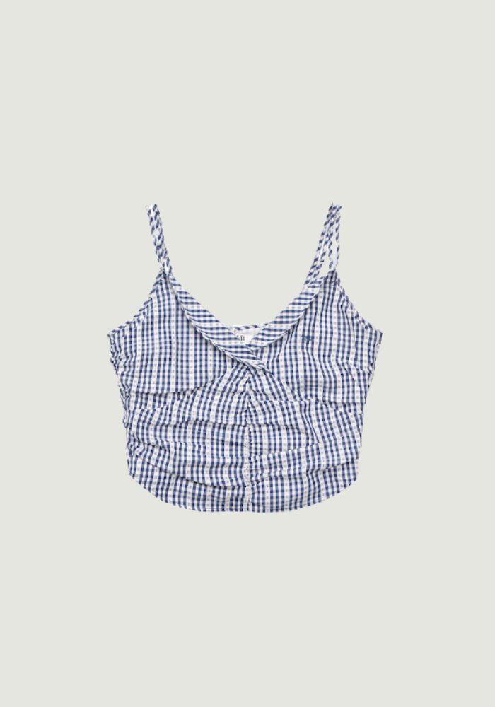 SARA CHECK SLEEVELESS