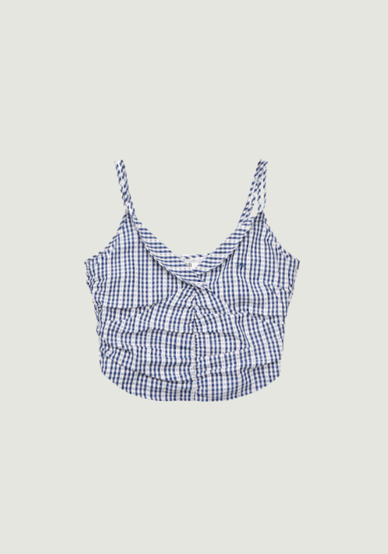 SARA CHECK SLEEVELESS