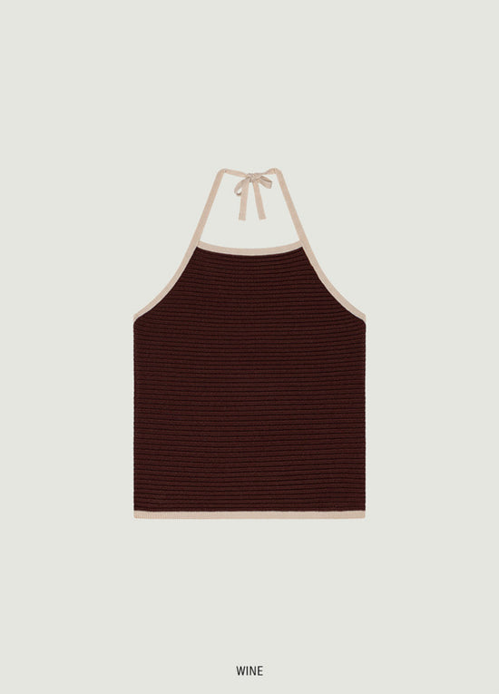 AIRY HALTERNECK TOP