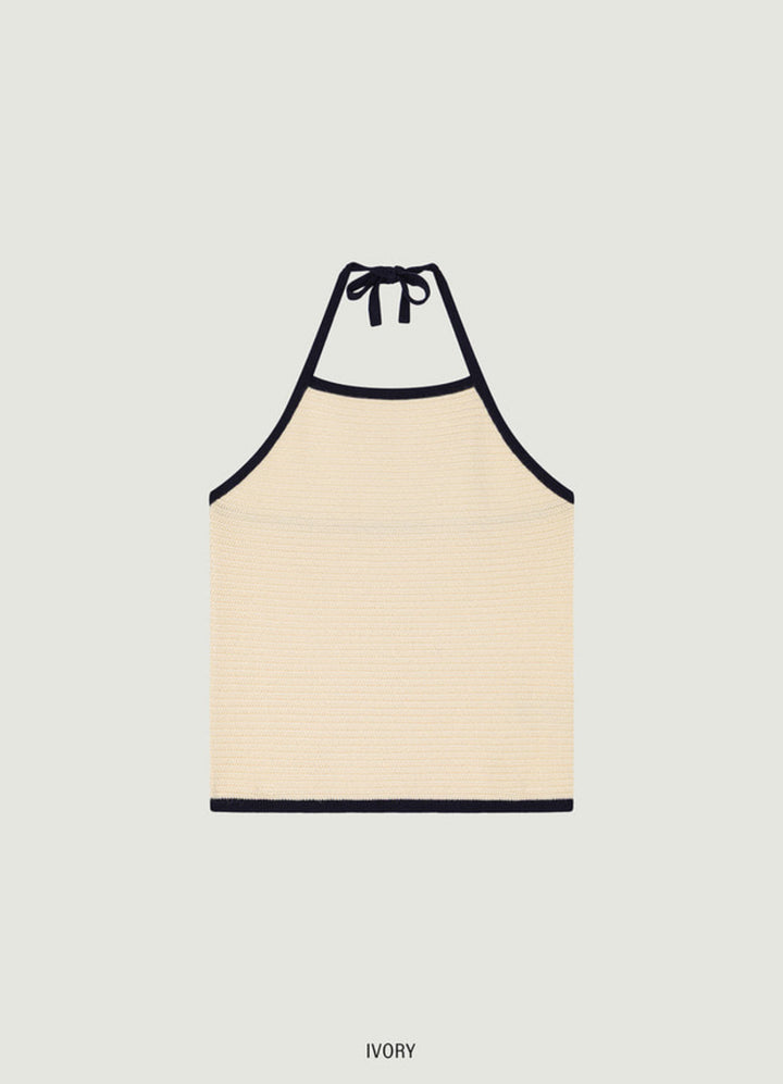 AIRY HALTERNECK TOP