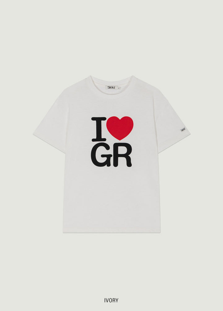I LOVE GR T-SHIRT OVER-FIT
