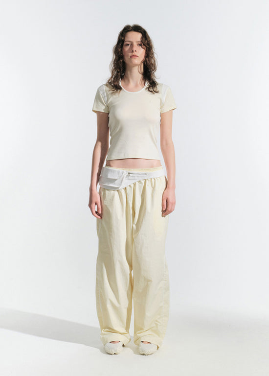 ELA U-NECK COLLAR T-SHIRT