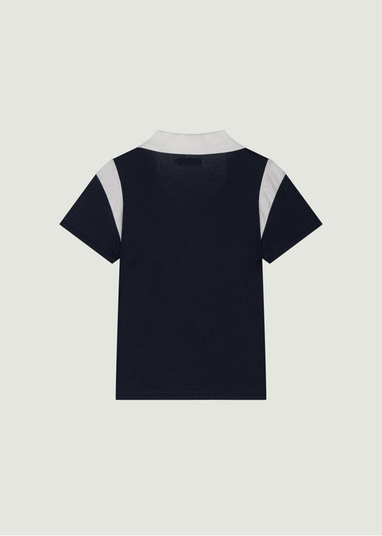 ELA U-NECK COLLAR T-SHIRT