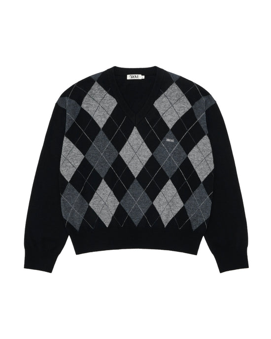 MOMO ARGYLE KNIT