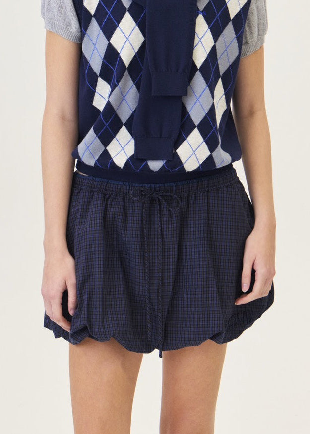 TOVE CHECK SKIRT