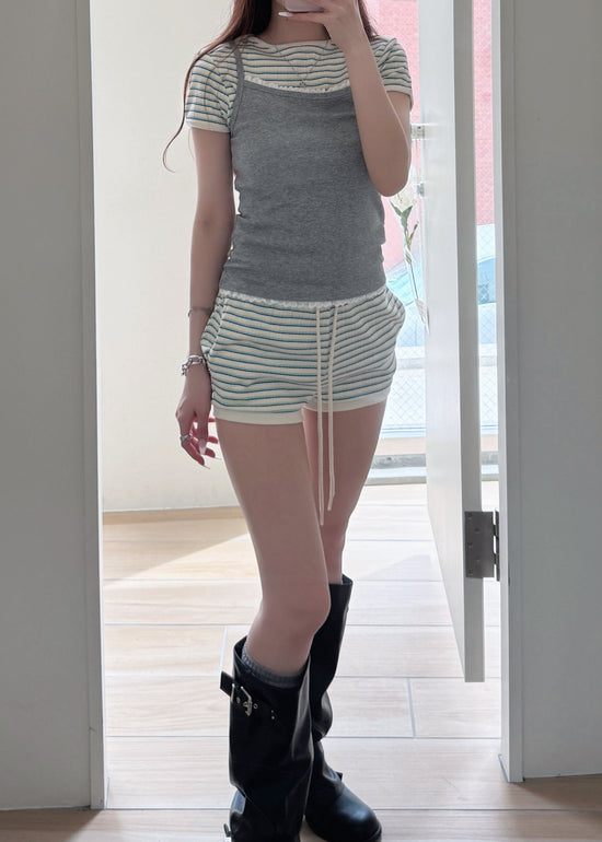 DALIN STRIPE SHORTS