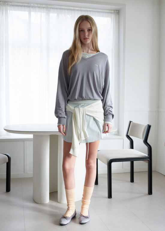 CANOPY V-NECK KNIT