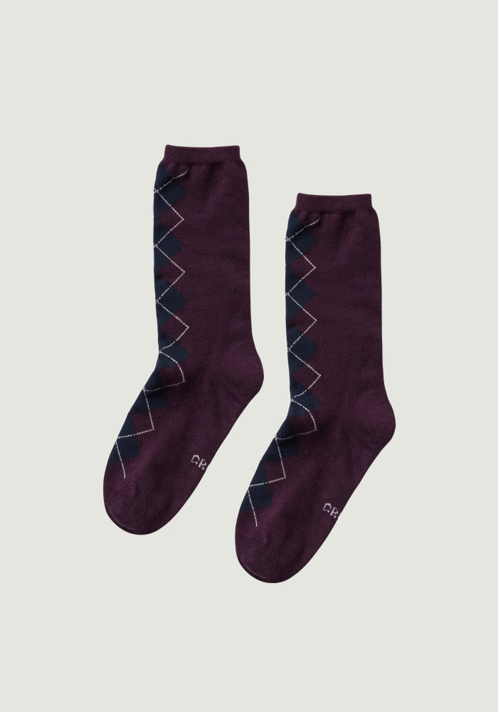 26FW MOMO ARGYLE SOCKS