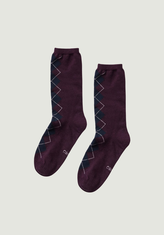 26FW MOMO ARGYLE SOCKS