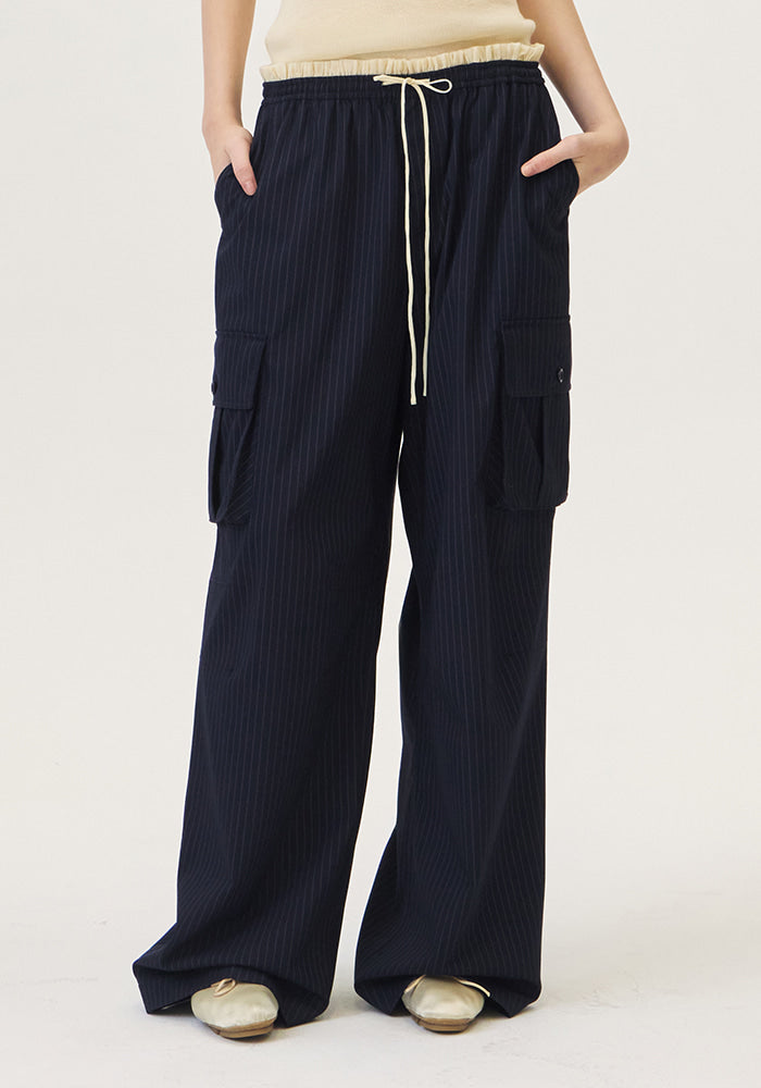 LAYER STRIPE CARGO PANTS