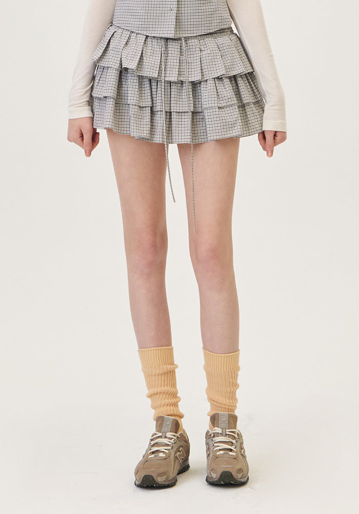 BLAINE CHECK SKIRT