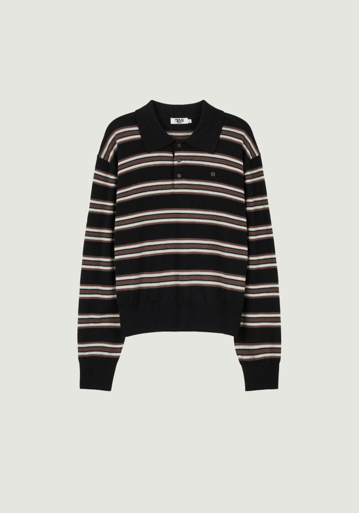 26FW TESSA STRIPE COLLAR KNIT