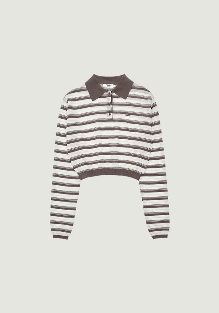 ESTHER STRIPE COLLAR KNIT