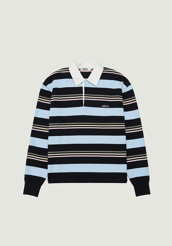MIA STRIPE COLLAR KNIT